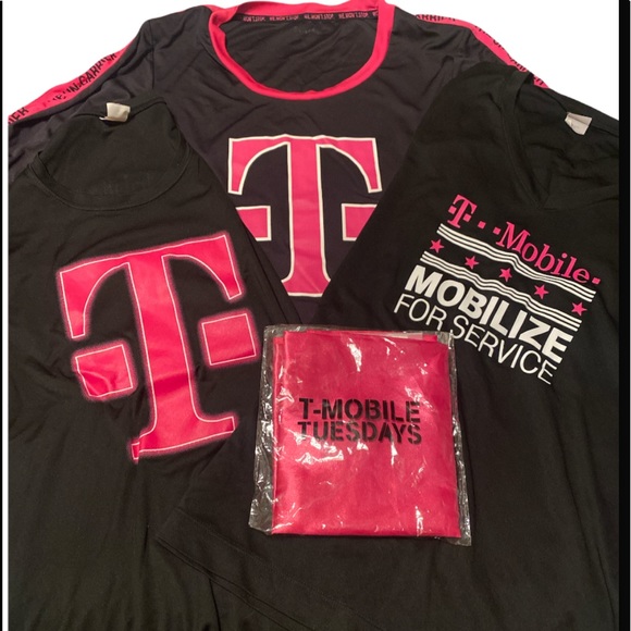 3 S and M shirt size with t mobile Tuesday cape. Everything $20.00 only lot - Picture 1 of 5